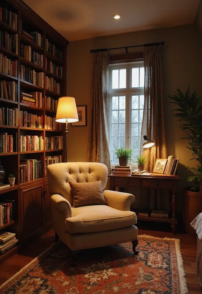 30 Basement Bedroom Ideas on a Budget That Look Expensive - 18. Create a Cozy Reading Nook