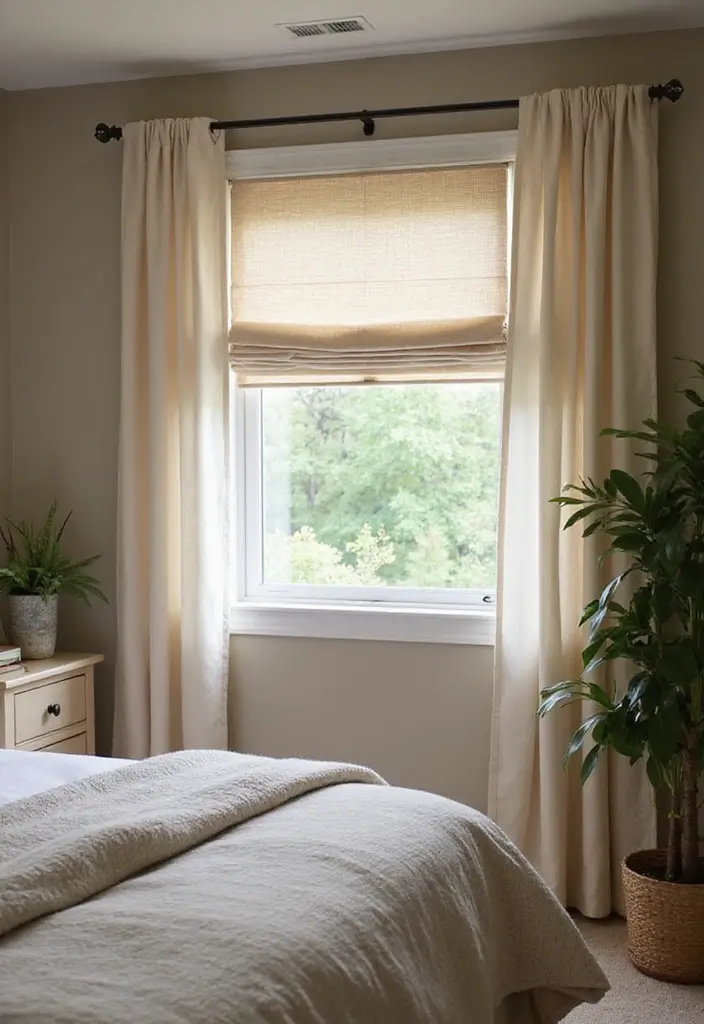 30 Basement Bedroom Ideas on a Budget That Look Expensive - 19. Invest in Soft Window Treatments