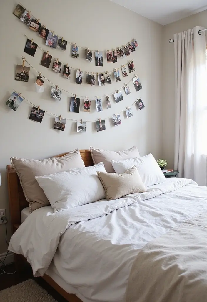 30 Basement Bedroom Ideas on a Budget That Look Expensive - 20. Personalize with Photos