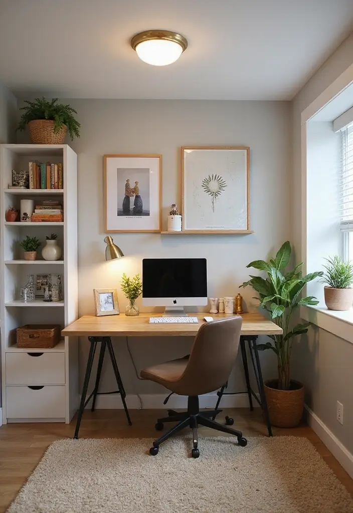 30 Basement Bedroom Ideas on a Budget That Look Expensive - 26. Create a Personalized Desk Space