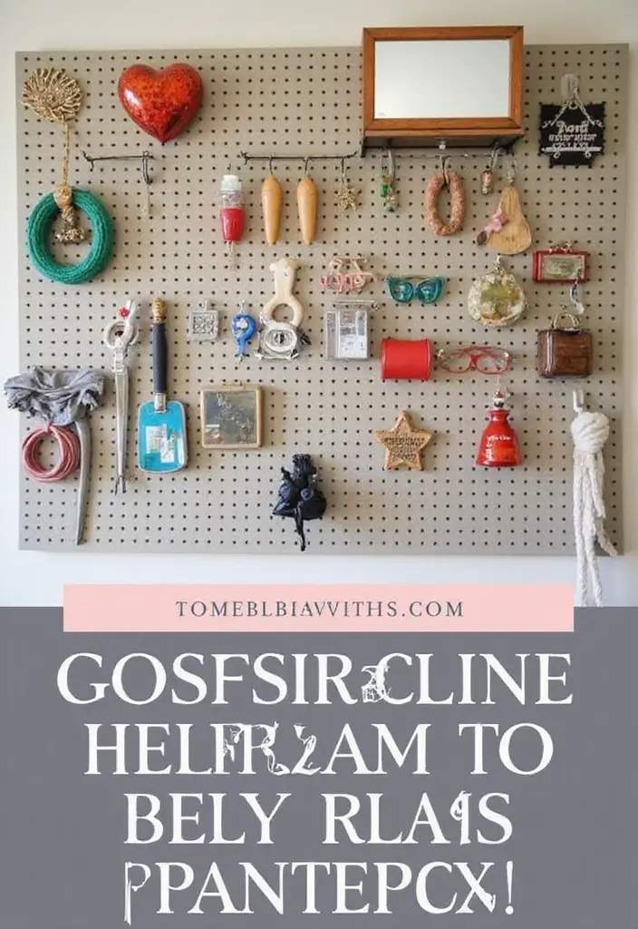 30 Basement Bedroom Ideas on a Budget That Look Expensive - 30. Keep It Organized with Pegboards