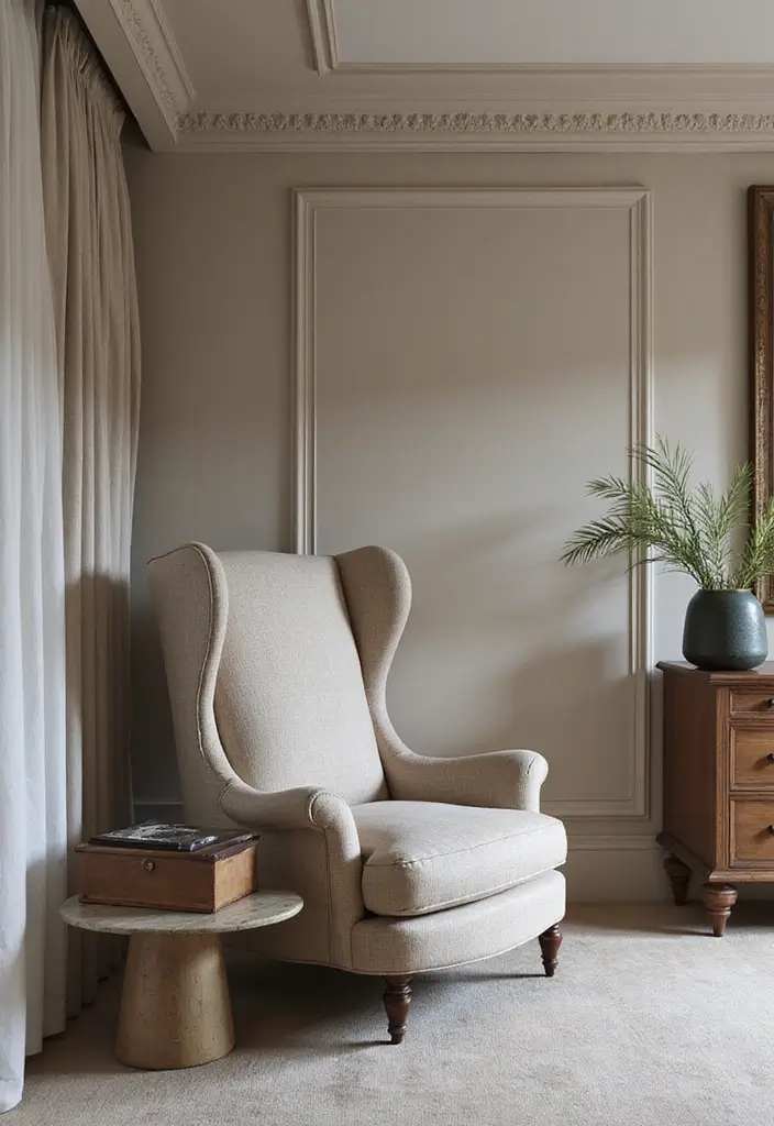 30 Bedroom Chair Ideas for a Luxe & Relaxing Master Suite - 20. High-Back Chairs