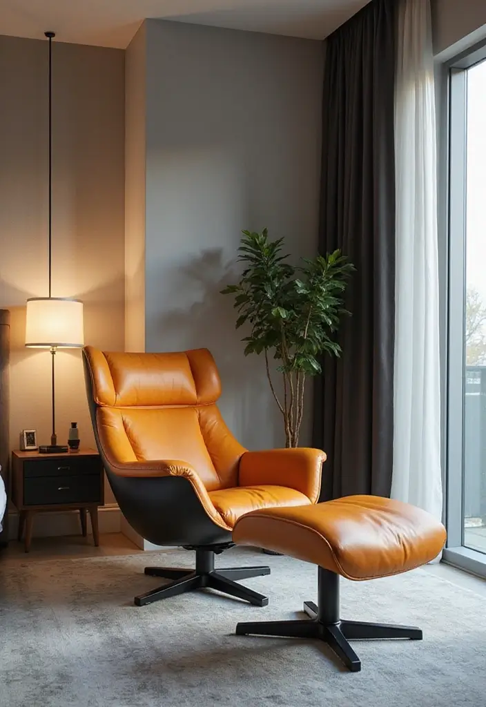 30 Bedroom Chair Ideas for a Luxe & Relaxing Master Suite - 23. Futuristic Designs