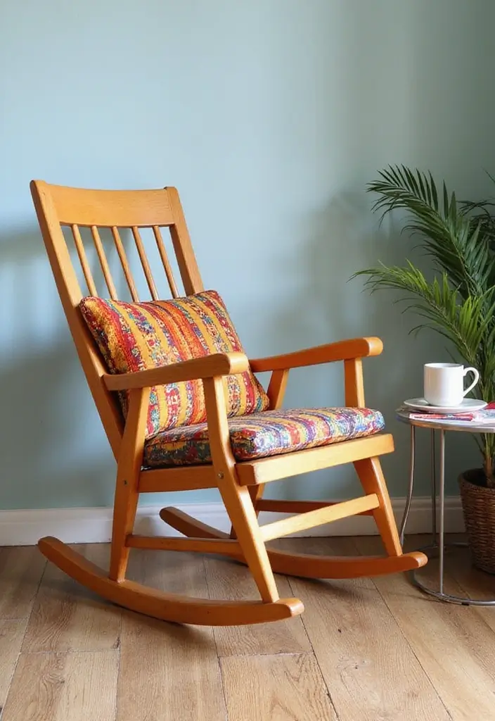 30 Bedroom Chair Ideas for a Luxe & Relaxing Master Suite - 5. Retro Rocking Chairs