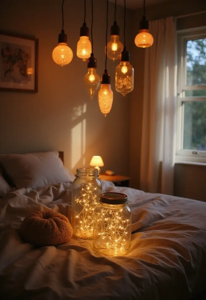 30 Bedroom Decor Ideas DIY That Instantly Upgrade Your Space - 12. DIY Mood Lighting