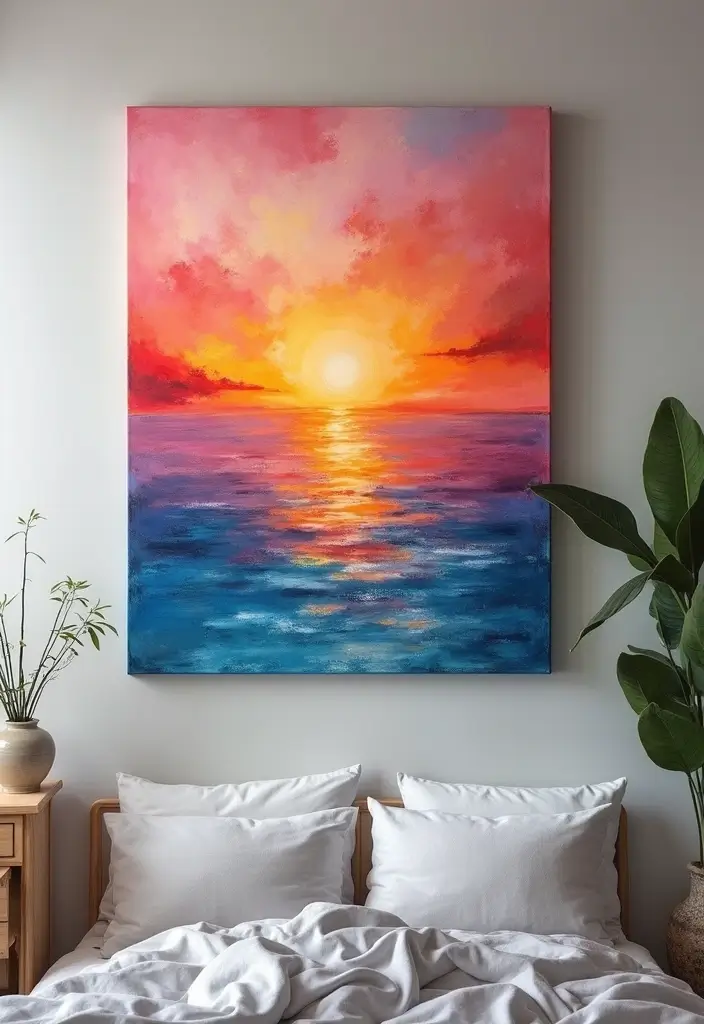 30 Bedroom Decor Ideas DIY That Instantly Upgrade Your Space - 24. DIY Canvas Art