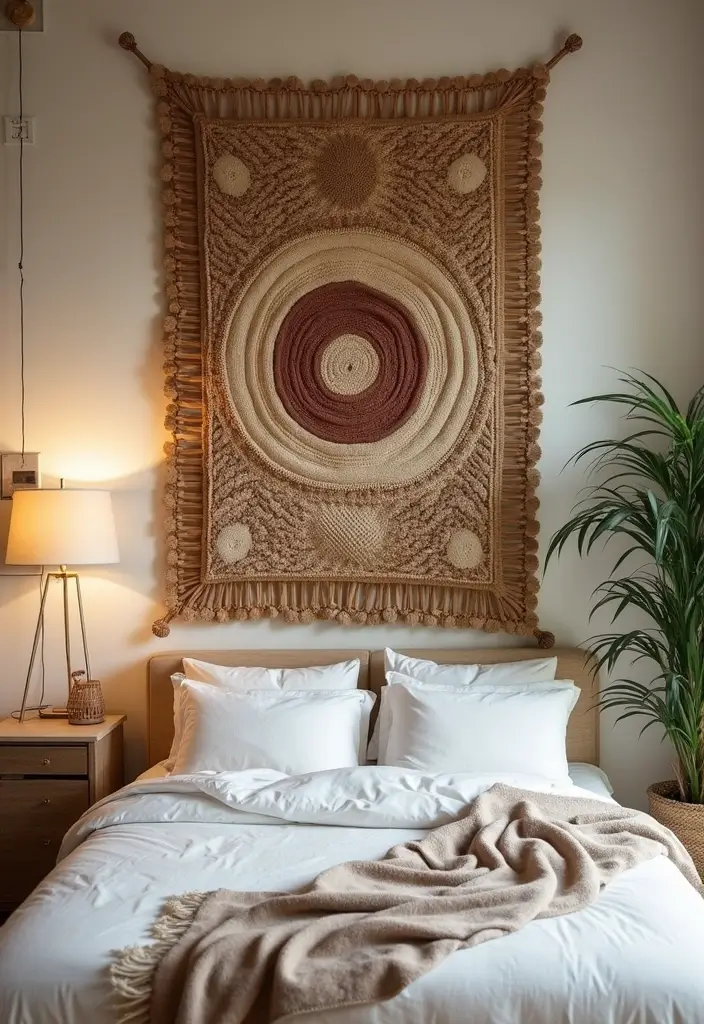 30 Bedroom Decor Ideas DIY That Instantly Upgrade Your Space - 29. DIY Woven Wall Hanging