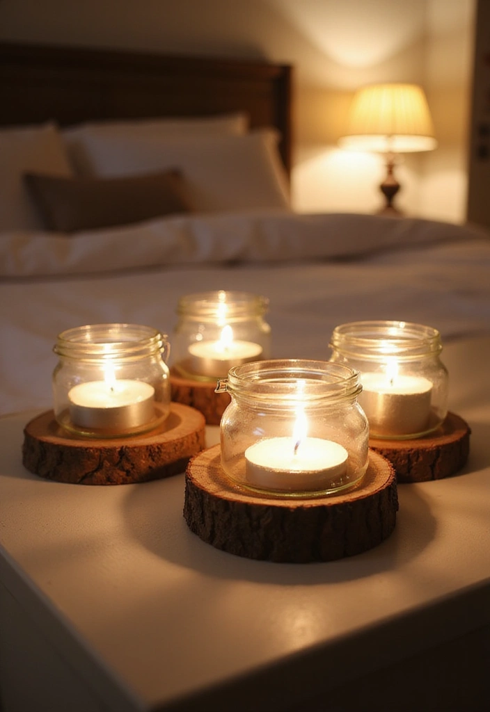 30 Bedroom Decor Ideas DIY That Instantly Upgrade Your Space - 30. DIY Candle Holders