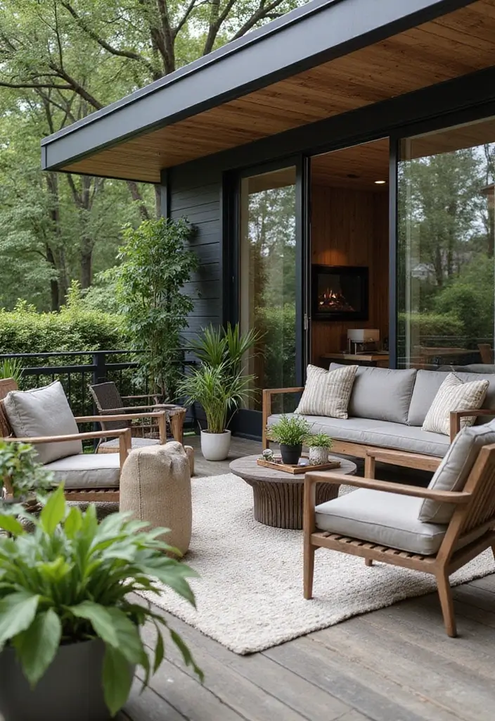 30 Bedroom Ideas with Balcony That Bring the Outdoors In - 19. Tech-Infused Outdoor Space