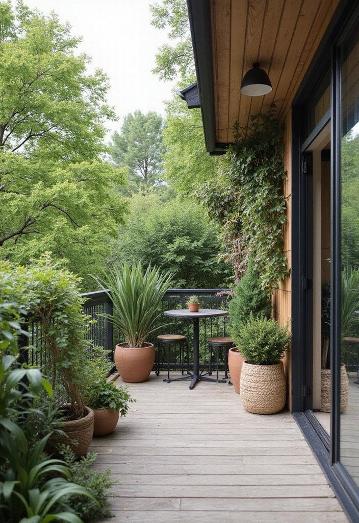 30 Bedroom Ideas with Balcony That Bring the Outdoors In - 26. Stylishly Sustainable Balcony