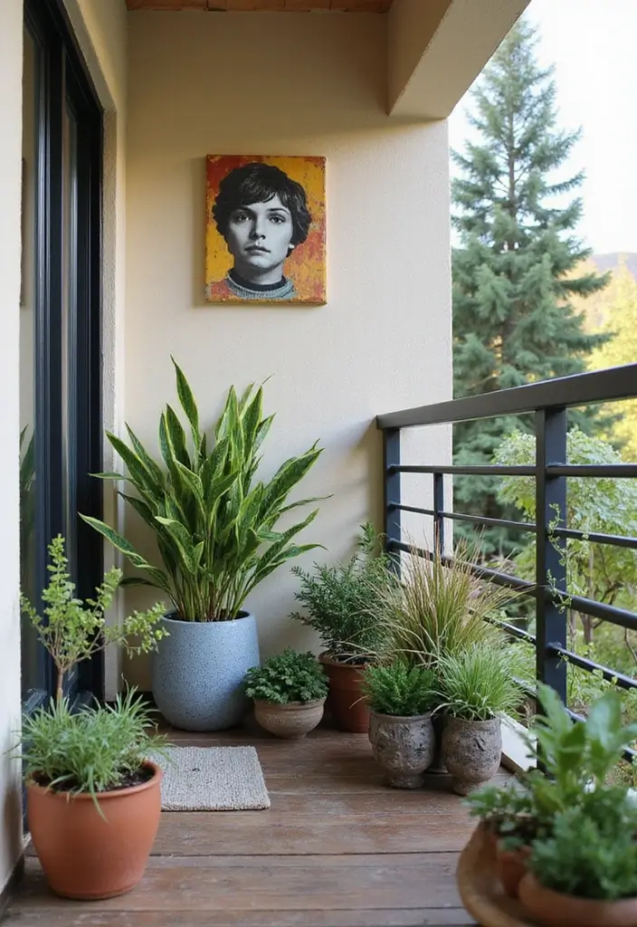 30 Bedroom Ideas with Balcony That Bring the Outdoors In - 27. Creative DIY Balcony Decor