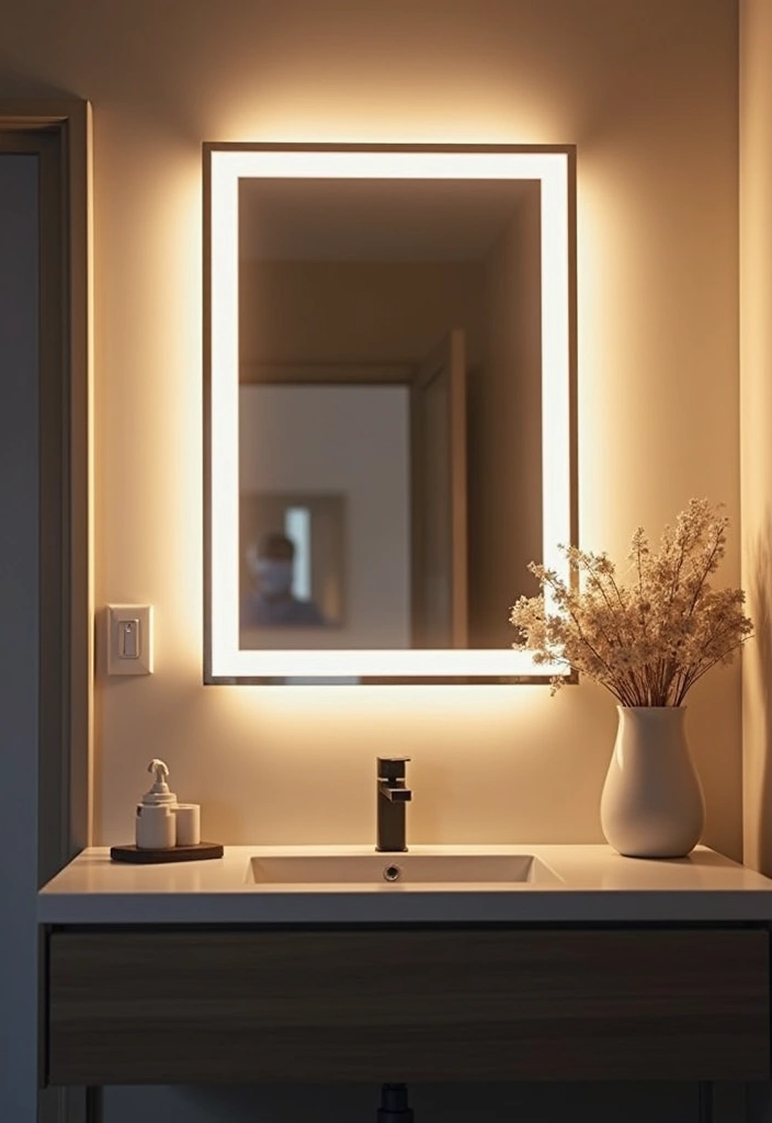 30 Bedroom LED Lighting Ideas That Transform the Mood Instantly - 13. Backlit Mirrors