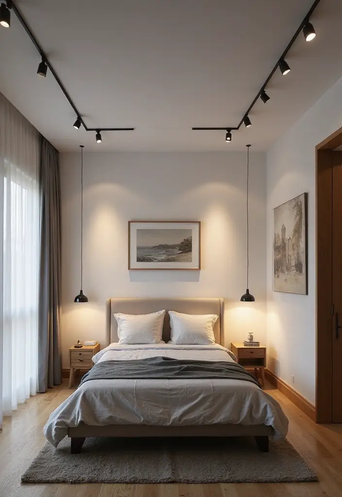 30 Bedroom LED Lighting Ideas That Transform the Mood Instantly - 14. LED Track Lighting