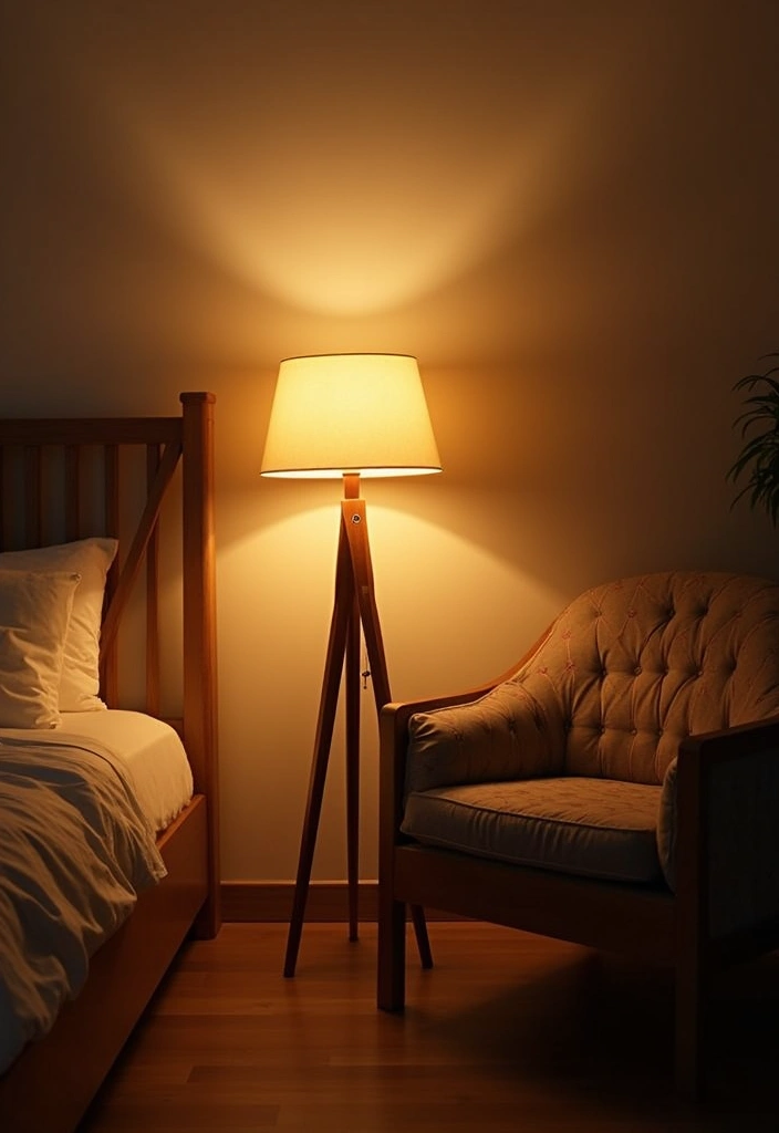 30 Bedroom LED Lighting Ideas That Transform the Mood Instantly - 4. Floor Lamps with LED Features