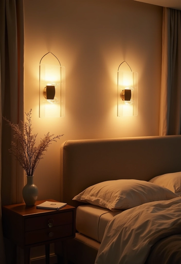 30 Bedroom LED Lighting Ideas That Transform the Mood Instantly - 6. LED Wall Sconces