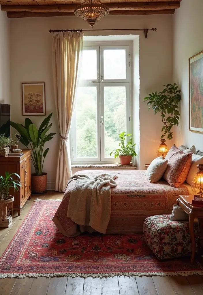 30 Carpet in Bedroom Ideas That Add Comfort & Warmth - 11. Indoor-Outdoor Rugs