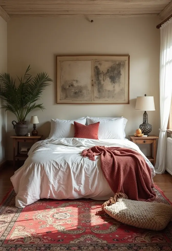 30 Carpet in Bedroom Ideas That Add Comfort & Warmth - 14. Hand-Knotted Rugs