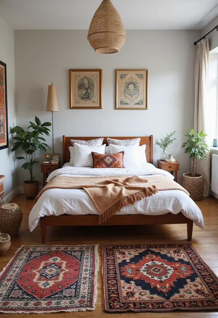30 Carpet in Bedroom Ideas That Add Comfort & Warmth - 21. Mixed Patterns