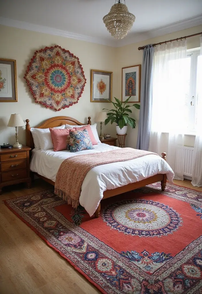 30 Carpet in Bedroom Ideas That Add Comfort & Warmth - 25. Geometric Accents