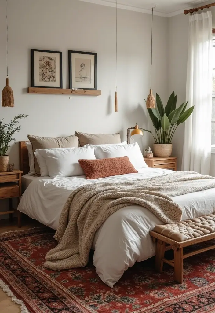 30 Carpet in Bedroom Ideas That Add Comfort & Warmth - 8. Area Rugs for Bedrooms