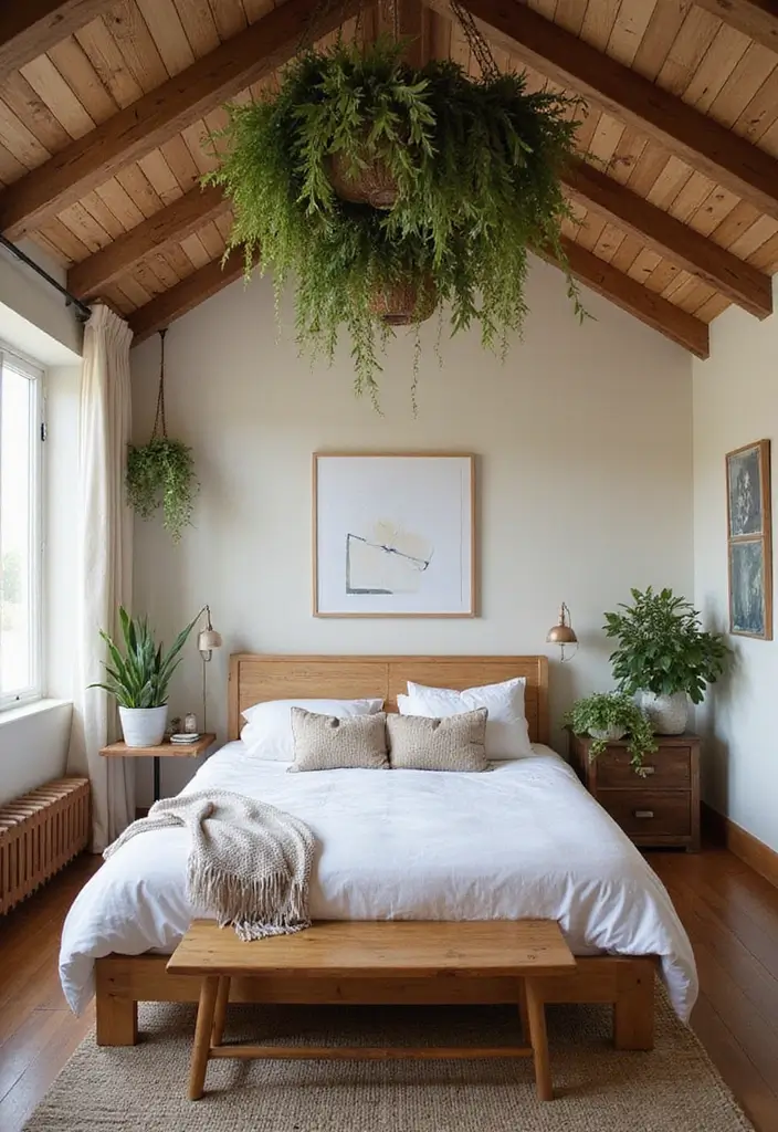 30 Cozy Bedroom Ideas Aesthetic That Feel Warm and Inviting - 23. Fun Ceiling Decor