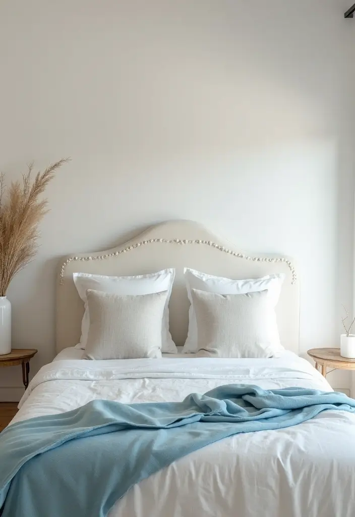 30 Cream Headboard Bedroom Ideas That Feel Elegant & Soft - 15. Mediterranean Luxury
