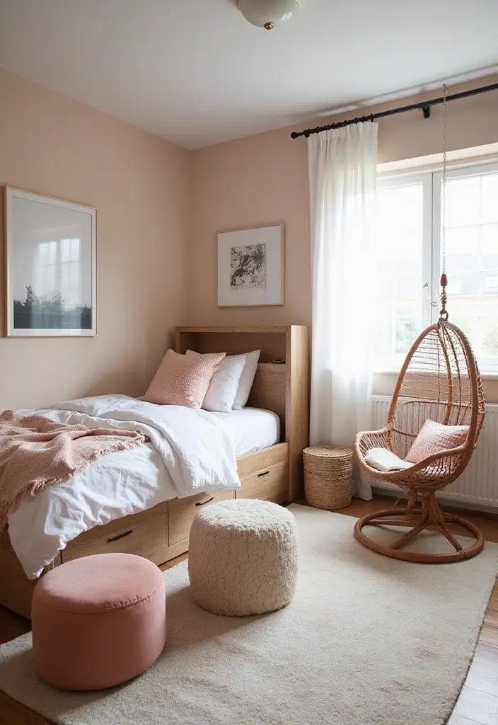 30 Cute Girl Bedroom Ideas That Feel Adorable & Trendy - 10. Functional Furniture