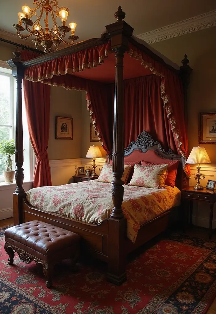 30 Cute Girl Bedroom Ideas That Feel Adorable & Trendy - 12. Vintage Glamour