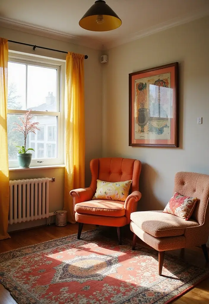 30 Cute Girl Bedroom Ideas That Feel Adorable & Trendy - 19. Retro Vibes