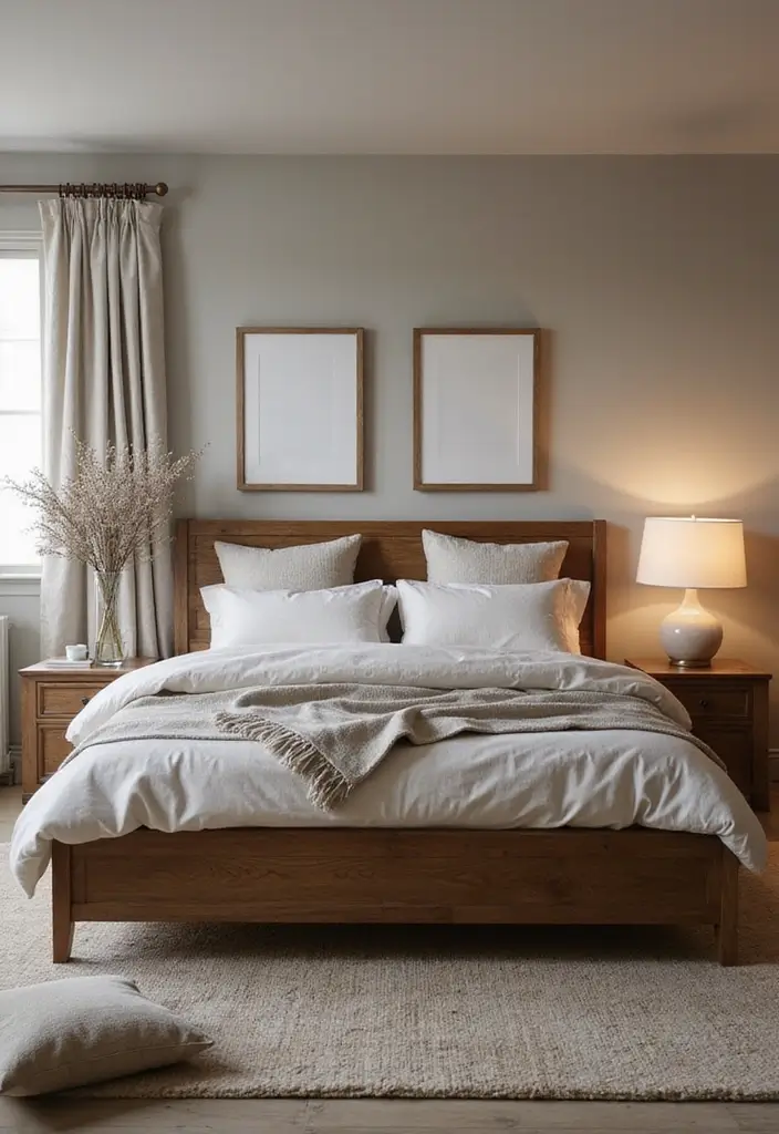 30 Dark Oak Bedroom Ideas That Bring Natural Warmth - 1. Elegant Dark Oak Bed Frames