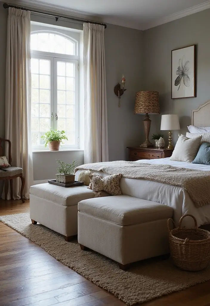 30 Dark Oak Bedroom Ideas That Bring Natural Warmth - 13. Functional Storage Solutions