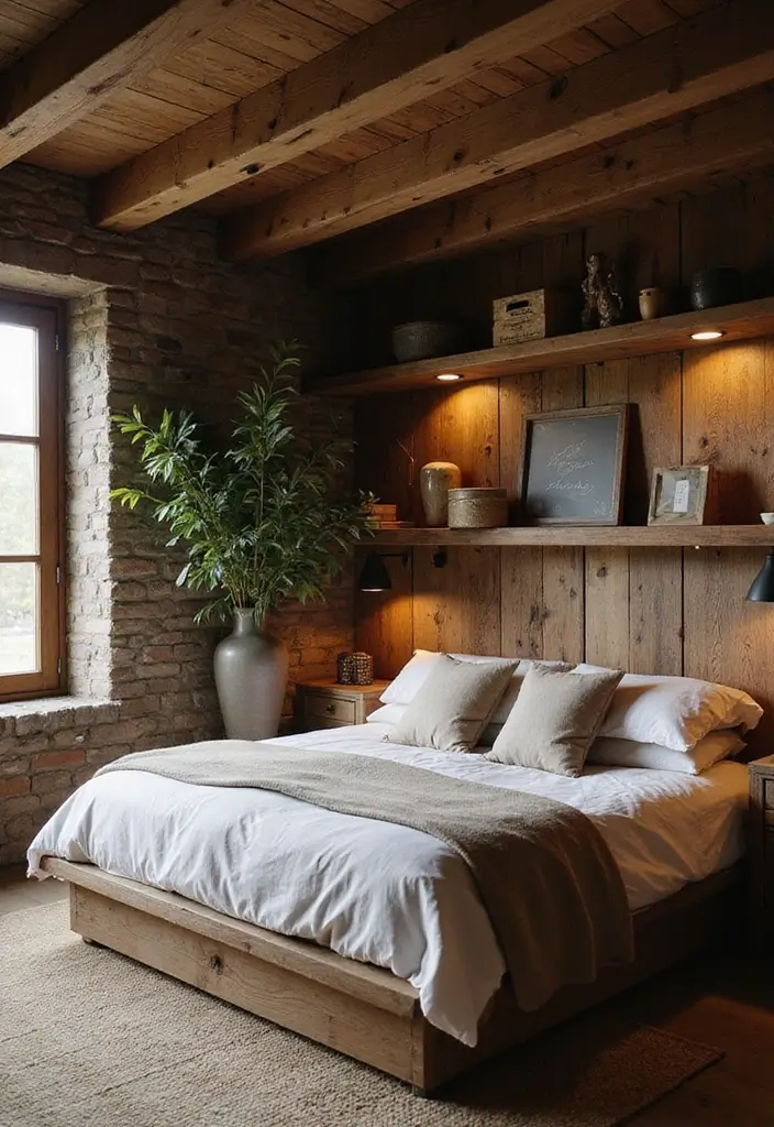 30 Dark Oak Bedroom Ideas That Bring Natural Warmth - 5. Natural Wood Accents