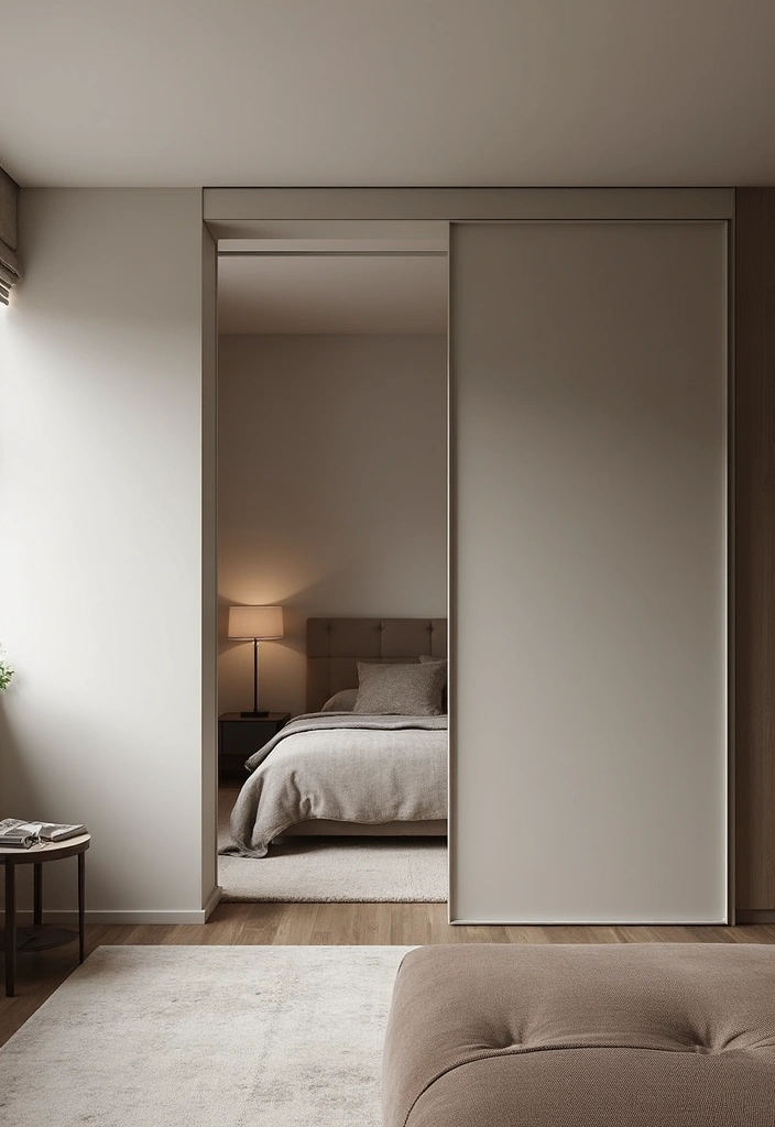 30 Door Ideas for Bedroom That Feel Unique & Creative - 14. Sliding Pocket Doors