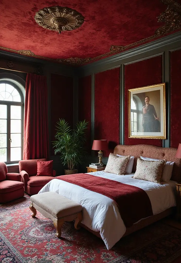 30 Fabric Ceiling Ideas Bedroom That Add Texture & Drama - 16. Velvet Ceiling Panels