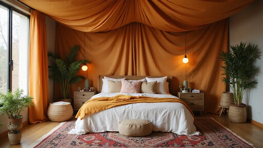 30 Fabric Ceiling Ideas Bedroom That Add Texture & Drama