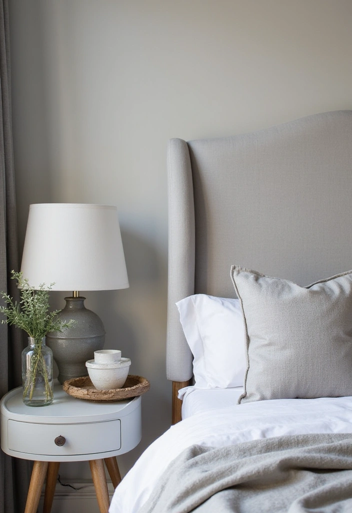 30 Grey Bedroom Furniture Ideas That Are Elegant & Timeless - 28. Grey Decorative Trays