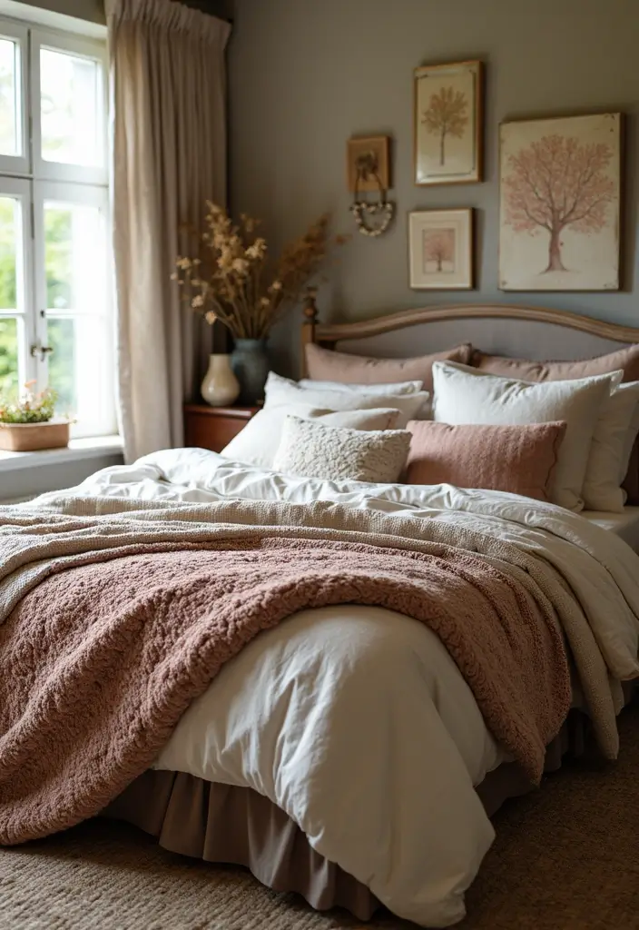 30 Hot Bedroom Ideas for Couples Who Want to Turn Up the Heat - 11. Soft Textile Layers