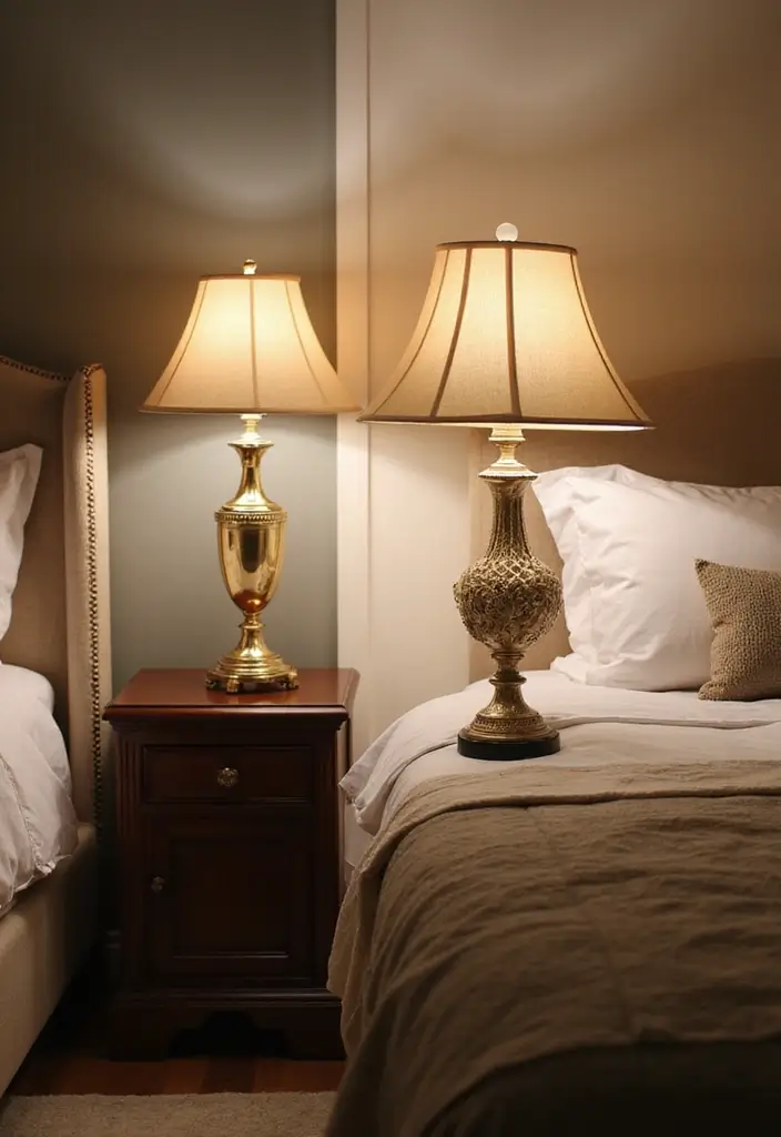 30 Hot Bedroom Ideas for Couples Who Want to Turn Up the Heat - 17. Elegant Bedside Lighting