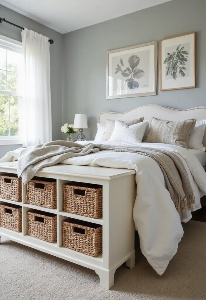 30 Hot Bedroom Ideas for Couples Who Want to Turn Up the Heat - 18. Hidden Storage Solutions