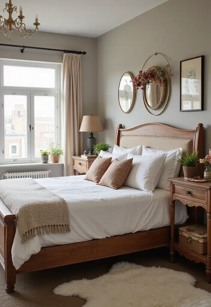 30 Hot Bedroom Ideas for Couples Who Want to Turn Up the Heat - 21. Vintage Finds