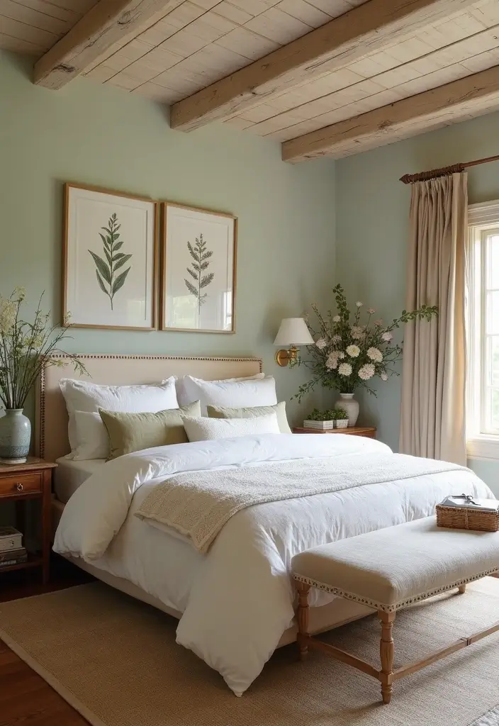 30 Hot Bedroom Ideas for Couples Who Want to Turn Up the Heat - 25. Romantic Outdoor-Inspired Decor