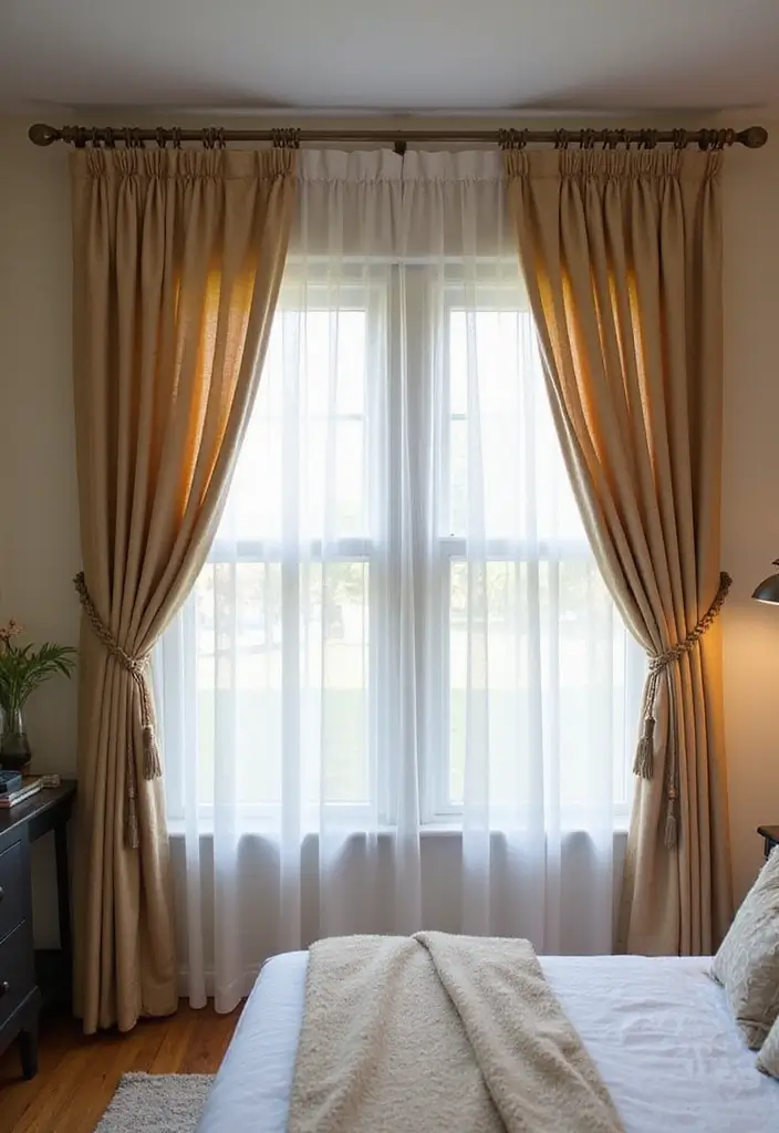 30 Hot Bedroom Ideas for Couples Who Want to Turn Up the Heat - 26. Stylish Window Treatments