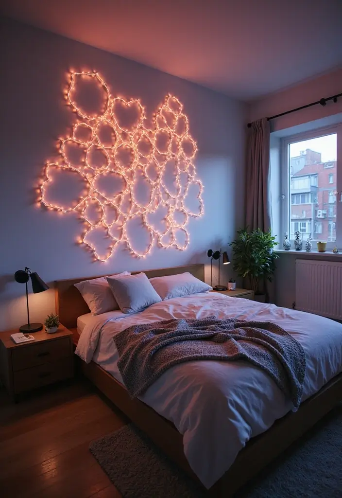 30 LED Strip Lighting Ideas Bedroom That Feel Futuristic - 29. Modular Display Lighting