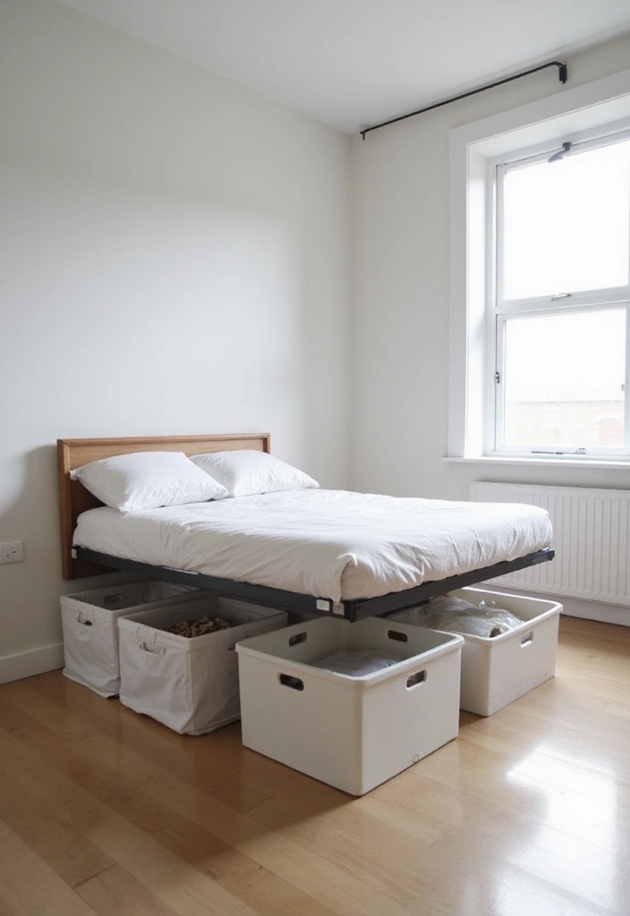 30 Small Bedroom Shelving Ideas That Maximize Vertical Space - 7. Under-Bed Storage Solutions