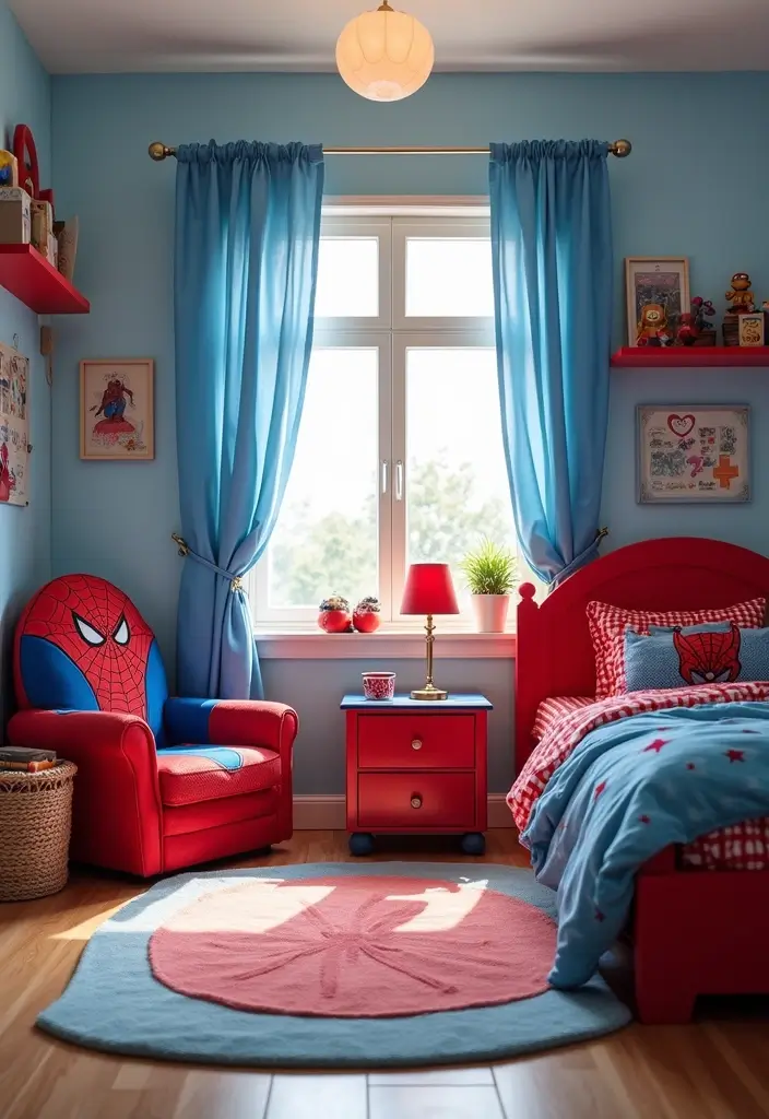 30 Spider-Man Bedroom Ideas for Little Boys Who Love Superheroes - 8. Spider-Man Furniture