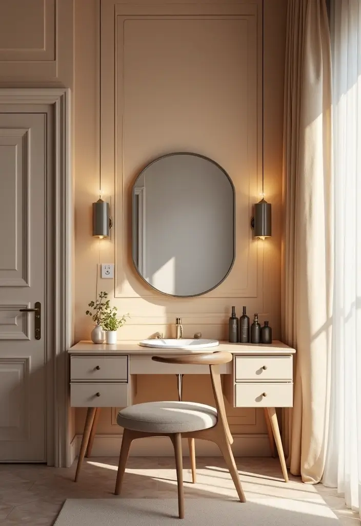 30 Vanity Wall Ideas Bedroom That Feel Trendy & Functional - 21. Soft Texture Wall Panels