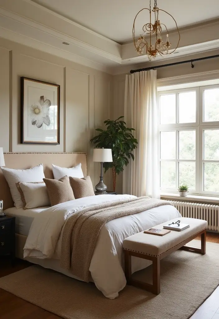 30 Wainscoting Bedroom Master Feature Walls Ideas That Add Texture - 26. Layered Textures