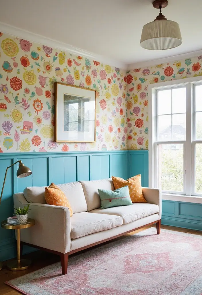 30 Wainscoting Bedroom Master Feature Walls Ideas That Add Texture - 8. Painted Patterns