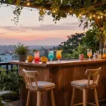 15 Bar Counter in Balcony Ideas With Stylish Function