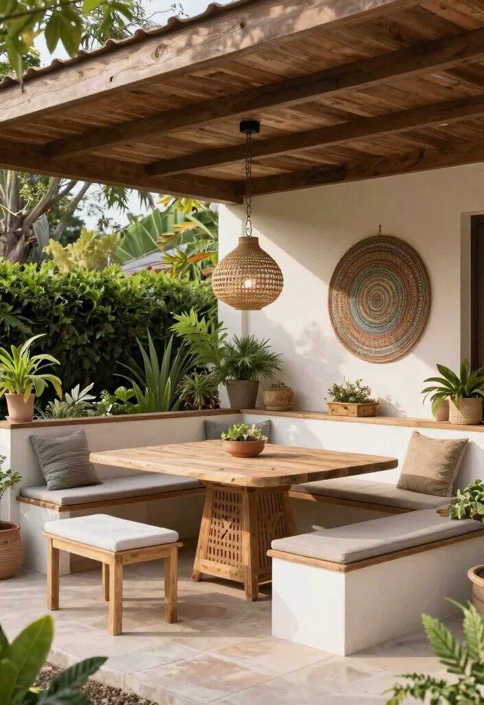 15 Covered Patio Decorating Ideas With Stylish Comfort - 14. Embrace Multi-Functional Spaces 1